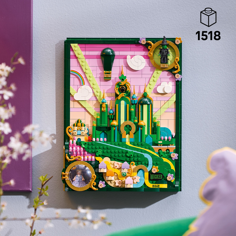 Lego Wicked Emerald City Wall Art Building Set 75685