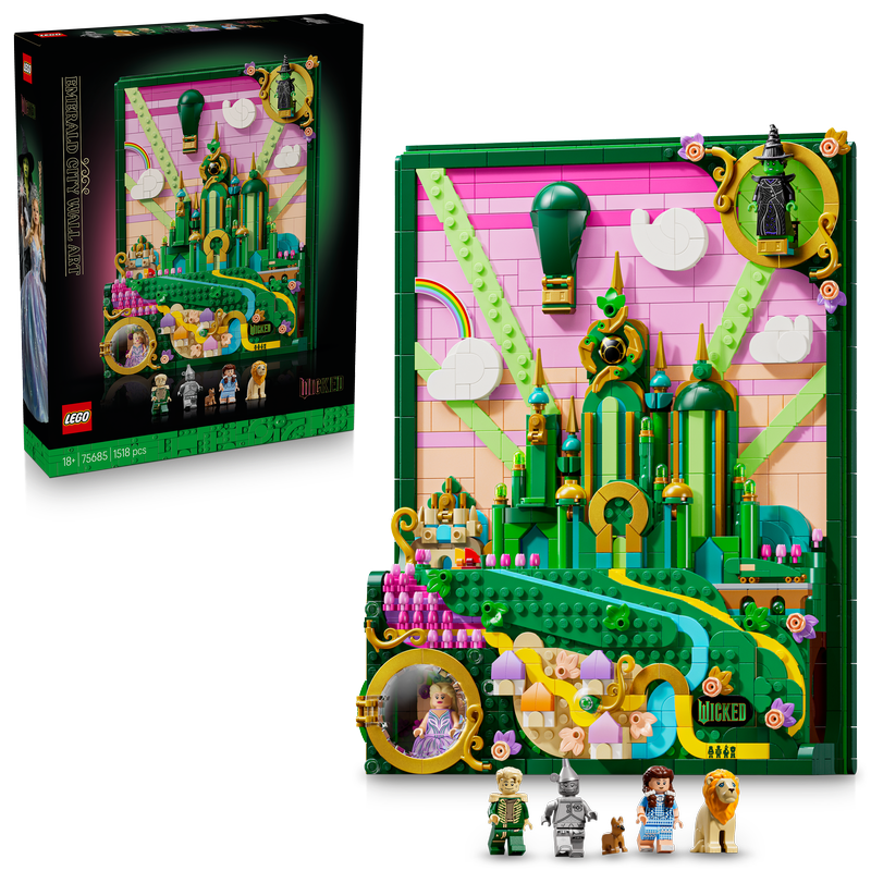 Lego Wicked Emerald City Wall Art Building Set 75685