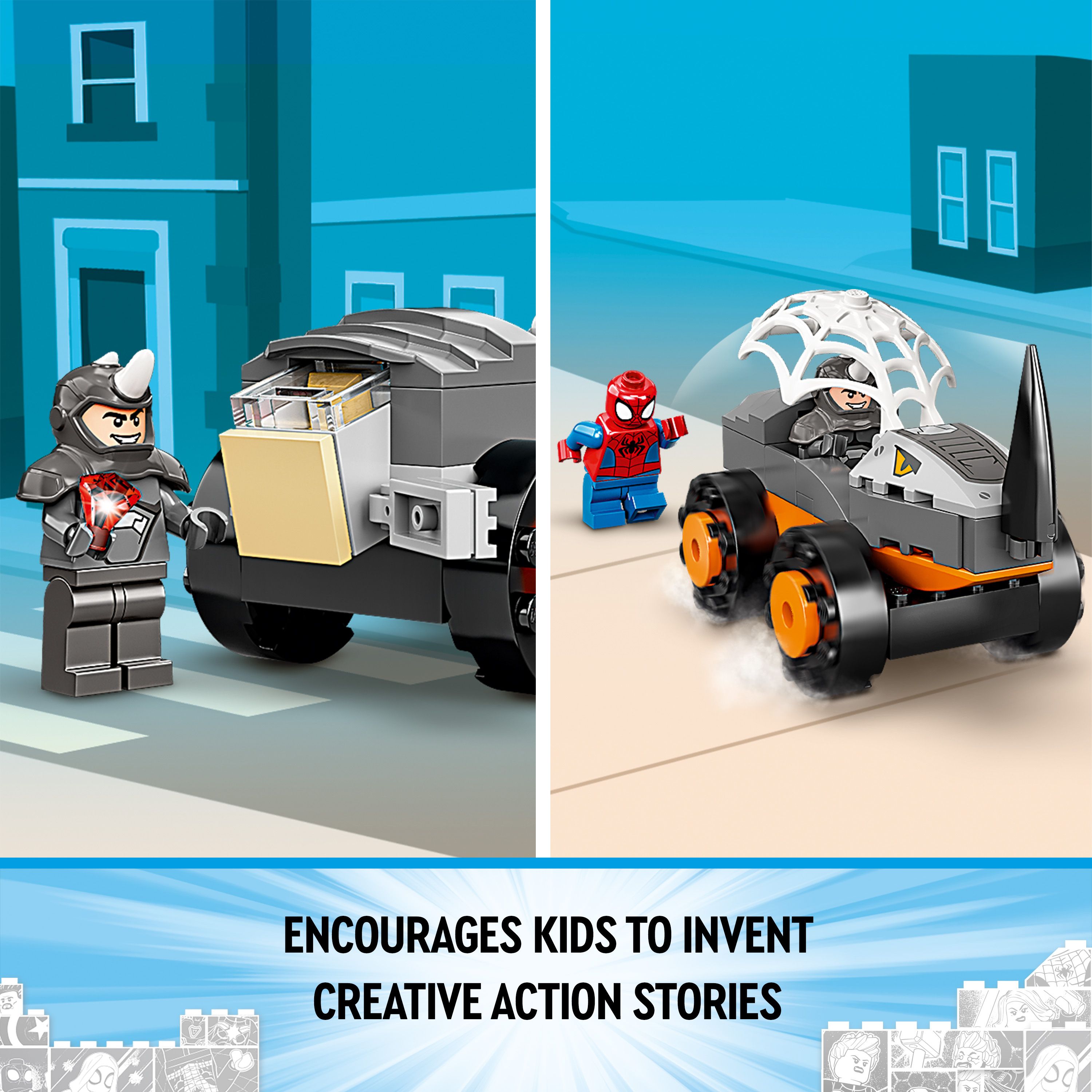 Lego 10782 Hulk Vs. Rhino Truck Showdown