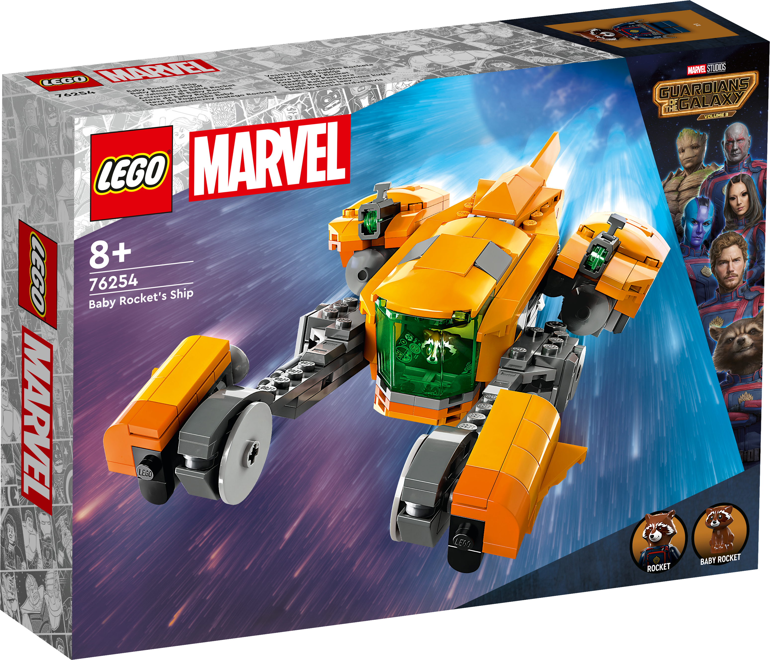 Lego® Marvel Baby Rocket’s Ship 76254 Building Toy Set (330 Pieces)