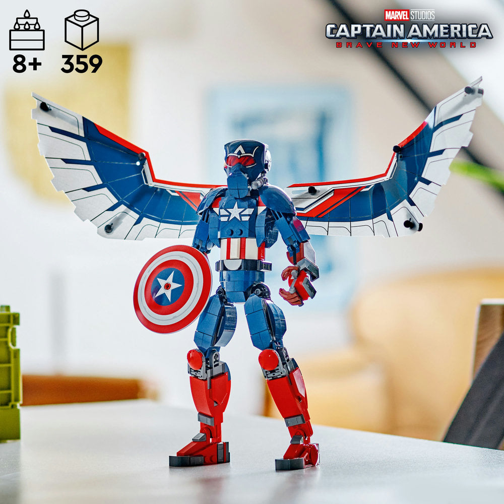 Lego Marvel New Captain America Construction Figure 76296