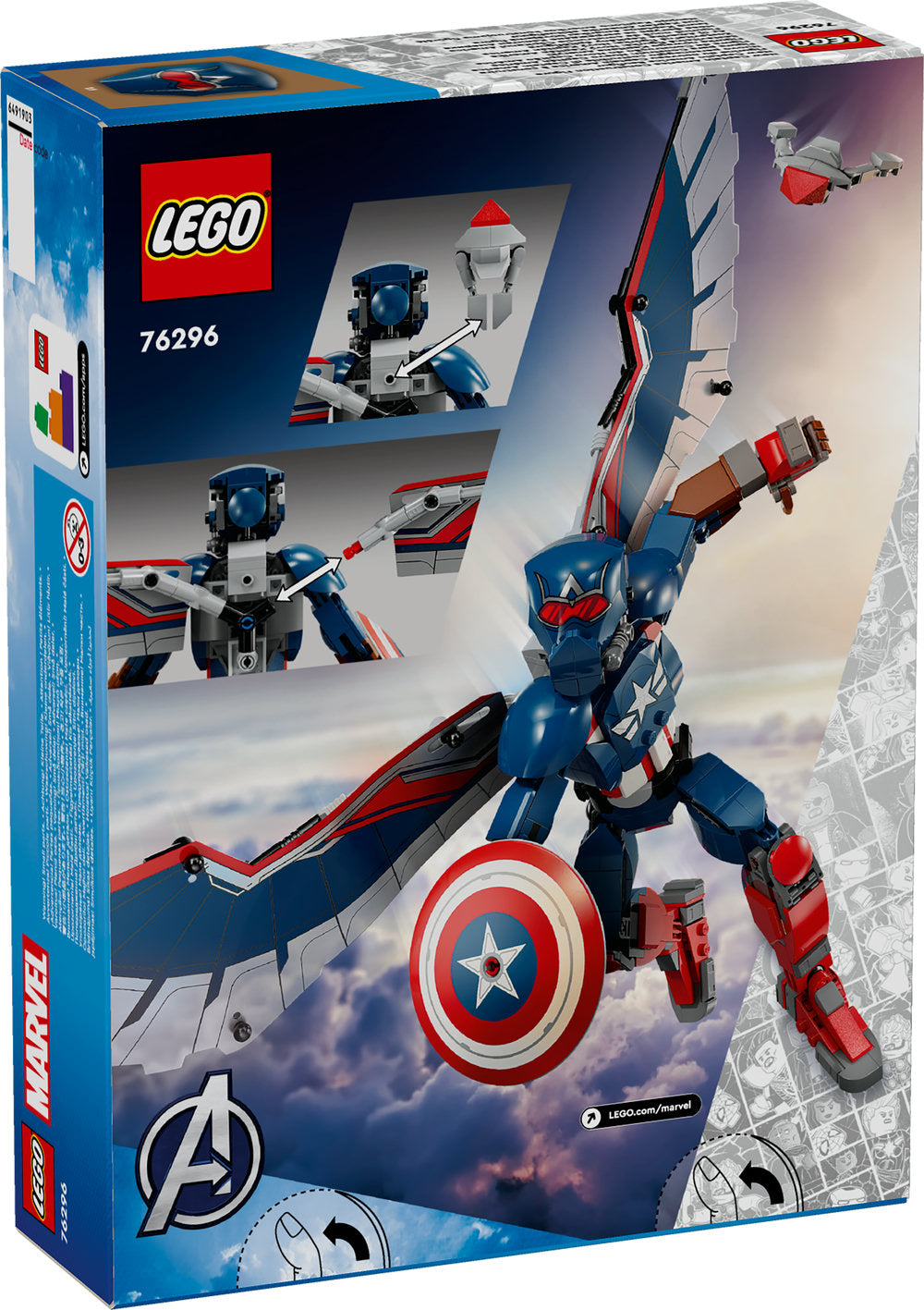 Lego Marvel New Captain America Construction Figure 76296