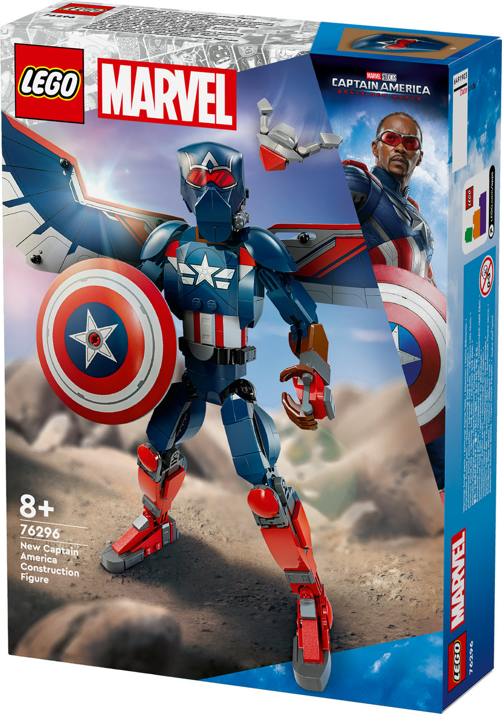 Lego Marvel New Captain America Construction Figure 76296