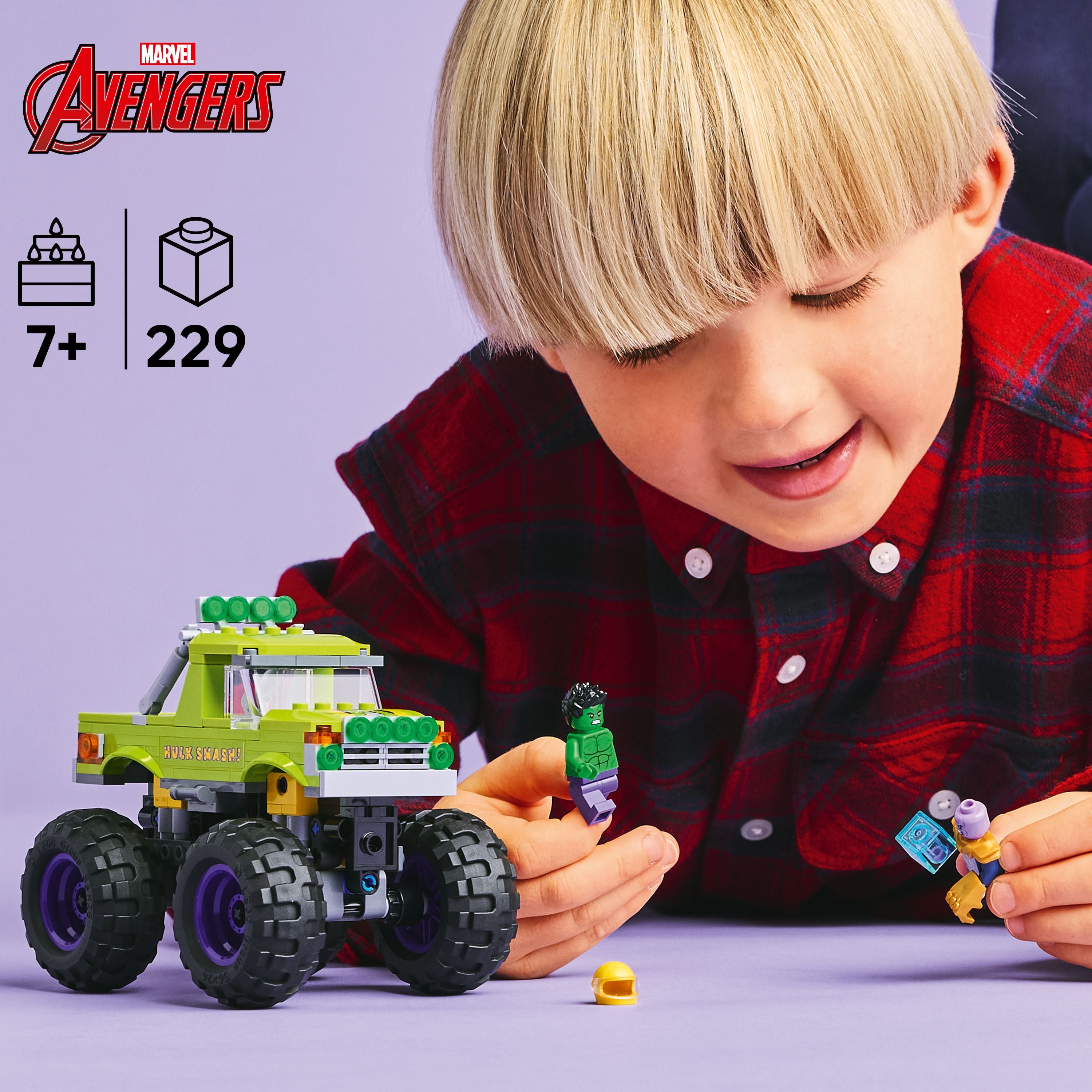 Lego Marvel The Hulk Truck Vs. Thanos Set 76312