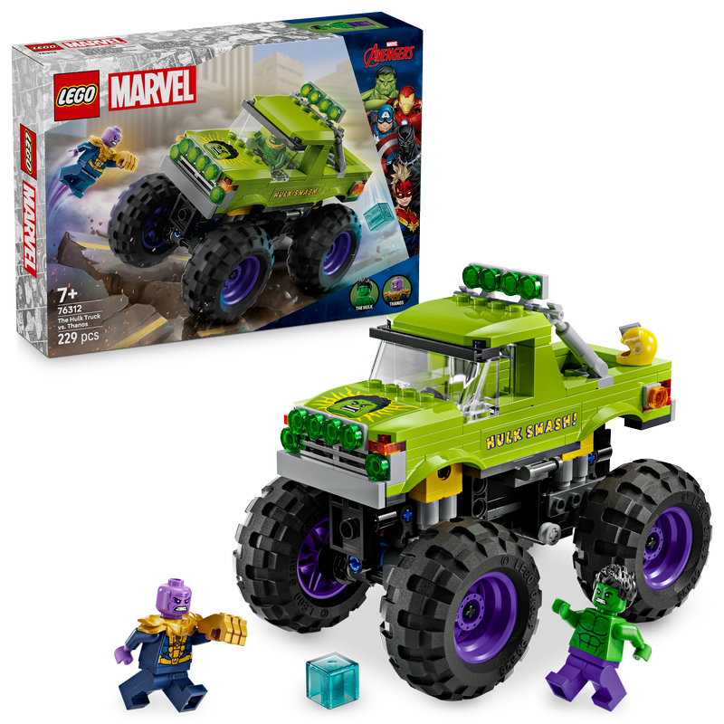 Lego Marvel The Hulk Truck Vs. Thanos Set 76312