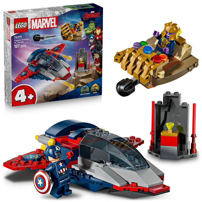 Lego® | Marvel Captain America Vs. Thanos With 2 Minifigures 76319