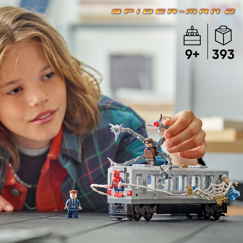 Lego® | Marvel Spider-Man Vs. Doc Ock Subway Train Scene Building Toy 76321