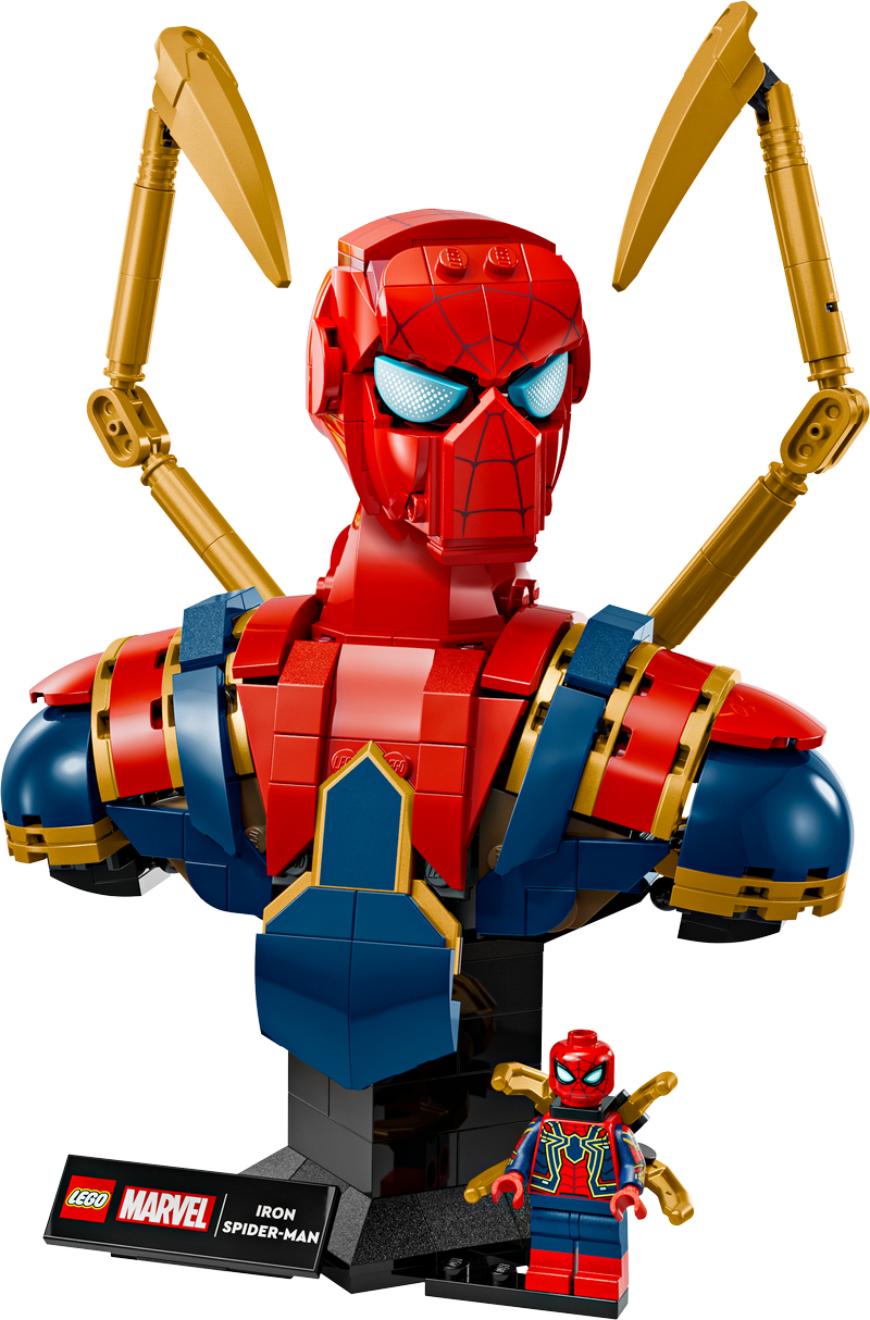Lego® | Marvel Iron Spider-Man Bust Collectible Adult Building Set 76326