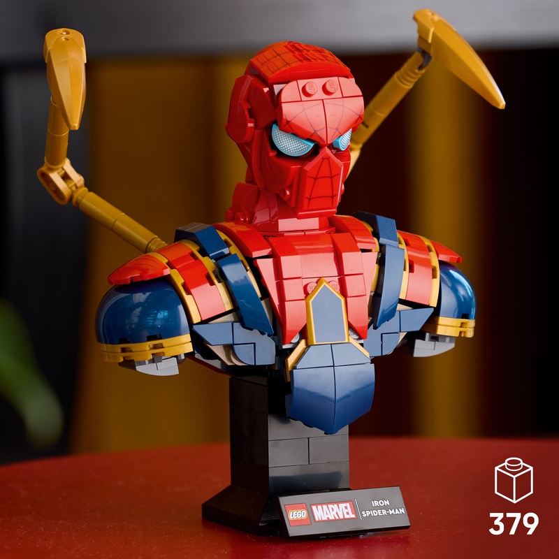 Lego® | Marvel Iron Spider-Man Bust Collectible Adult Building Set 76326