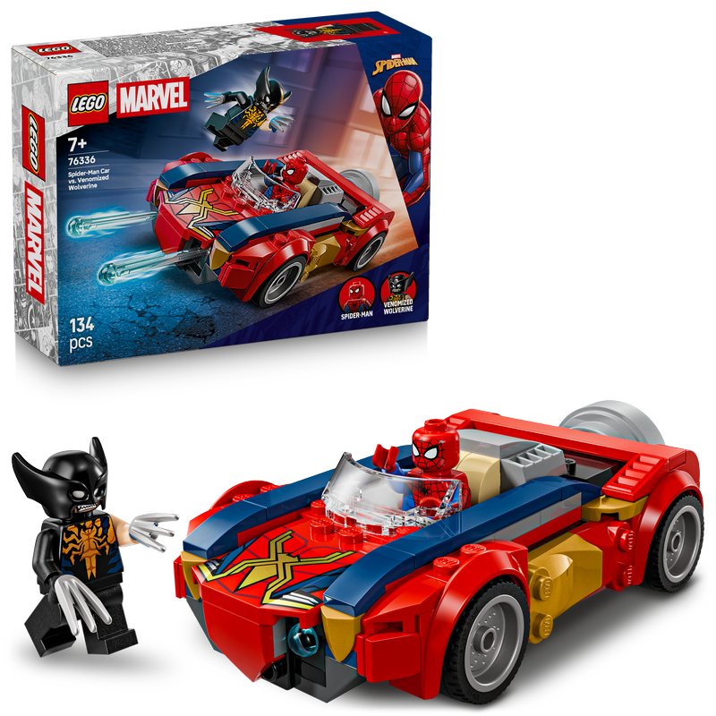 Lego® | Marvel Spider-Man Car Vs. Venomized Wolverine 76336