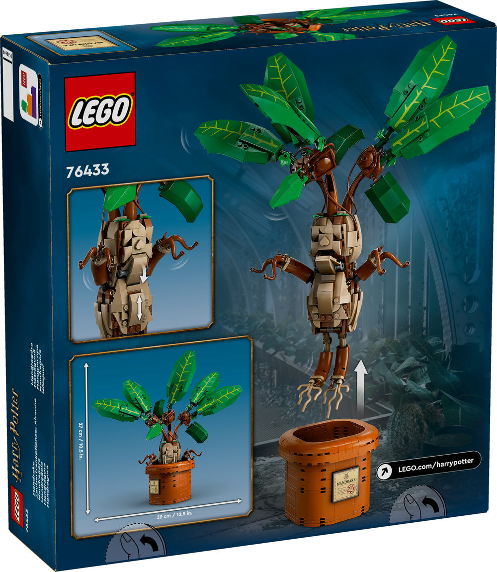 Lego® Harry Potter™ Mandrake Plant Toy, Magical Gift 76433