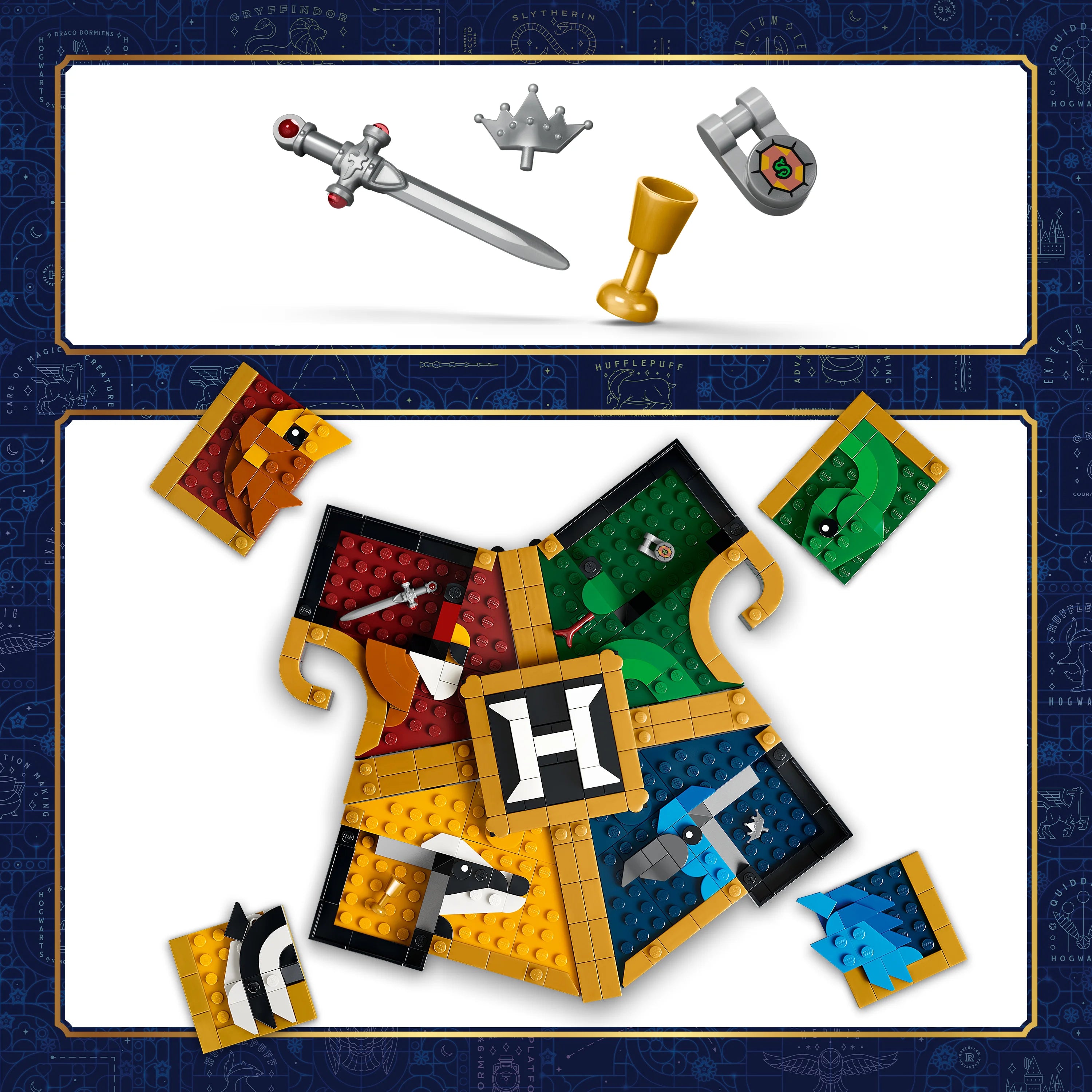 Lego Harry Potter Hogwarts House Crest Art Set 76462
