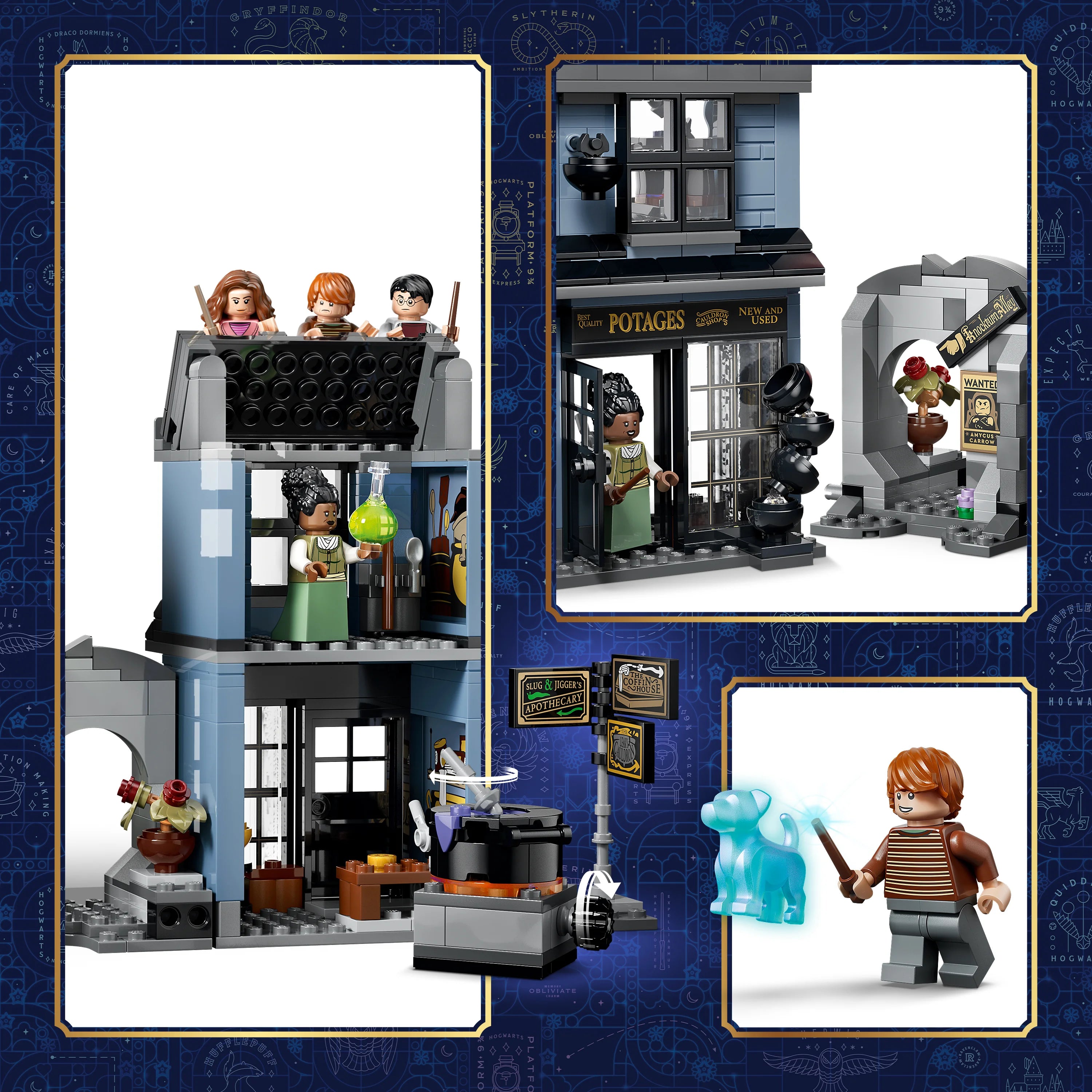 Lego Harry Potter Knockturn Alley Wizarding Shops 76471