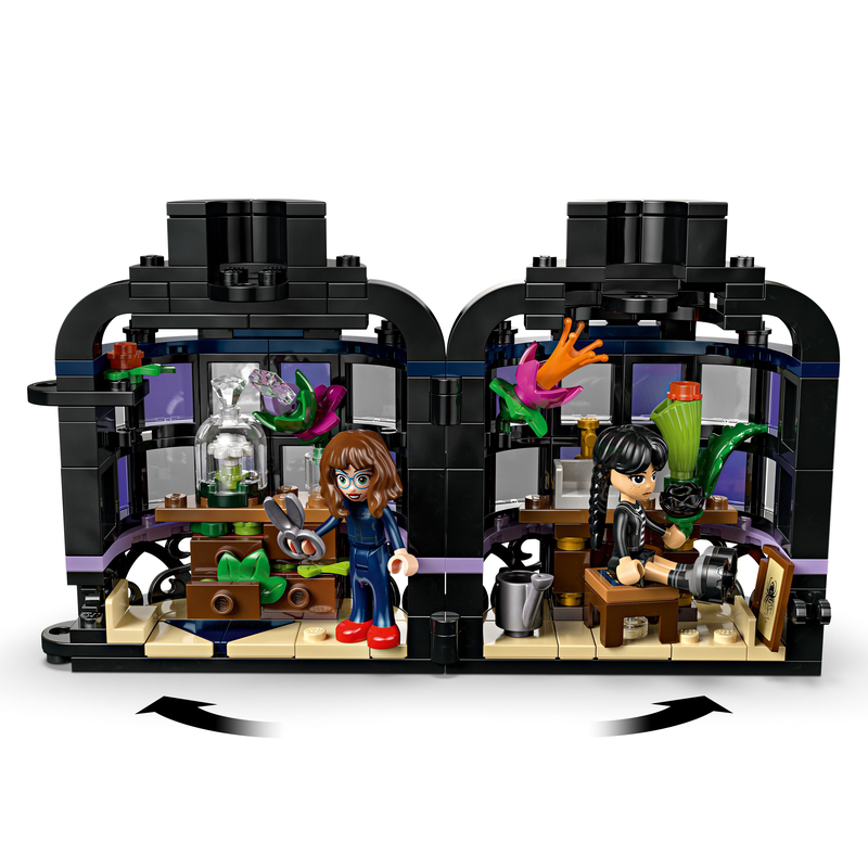 Lego® Wednesday Black Dahlia Flower Halloween Gift, Faux Plant Room Decor 76784