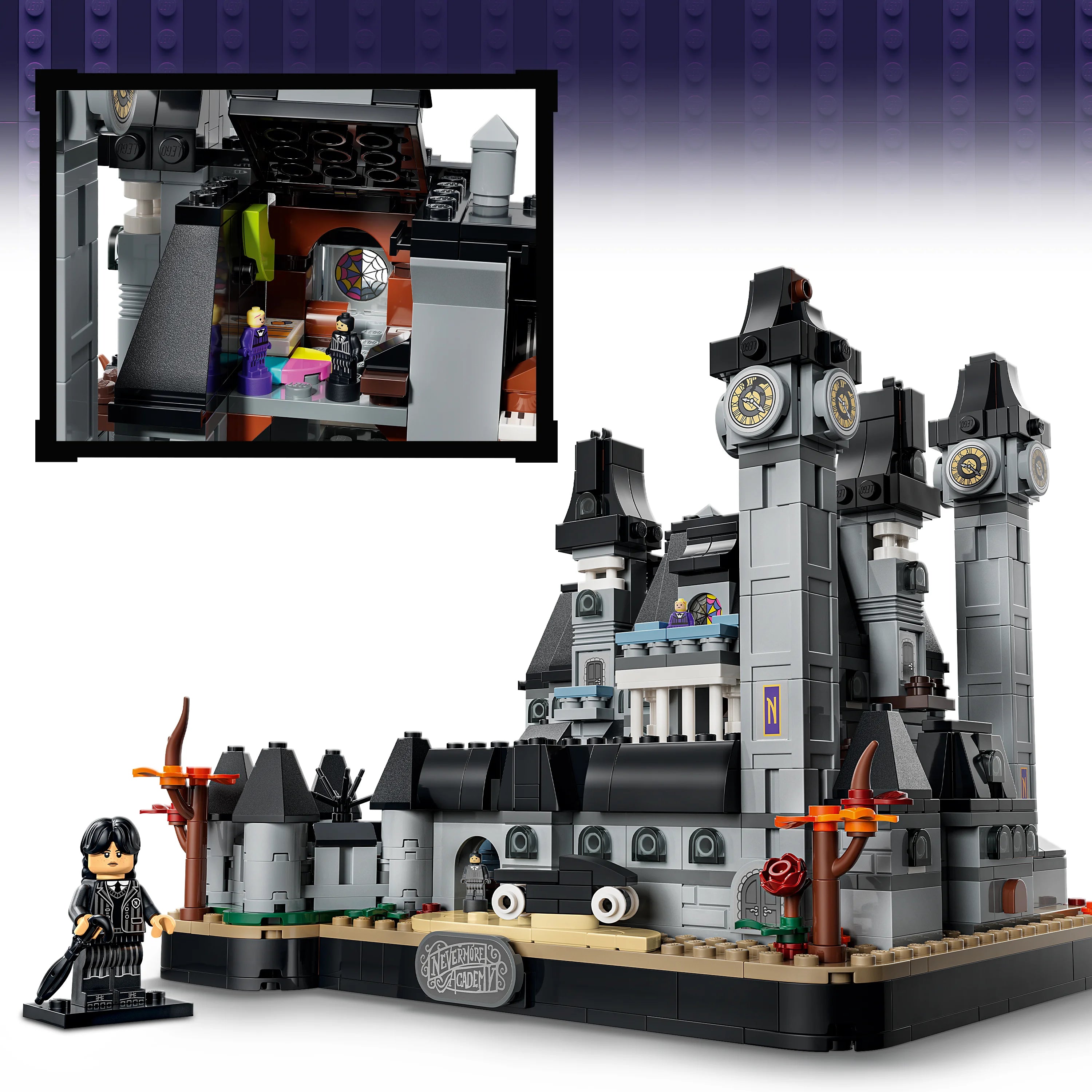 Lego Wednesday Nevermore Academy Building 76788