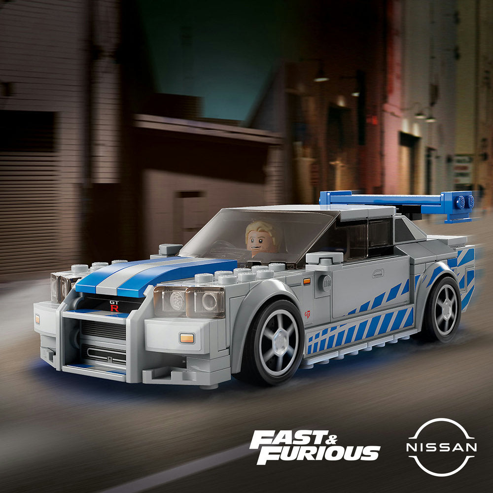 Lego® Speed Champions 2 Fast 2 Furious Nissan Skyline Gt-R (R34) 76917 (319 Pieces)