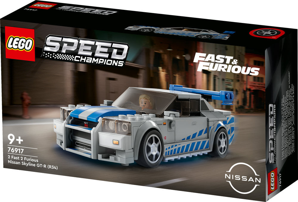 Lego® Speed Champions 2 Fast 2 Furious Nissan Skyline Gt-R (R34) 76917 (319 Pieces)