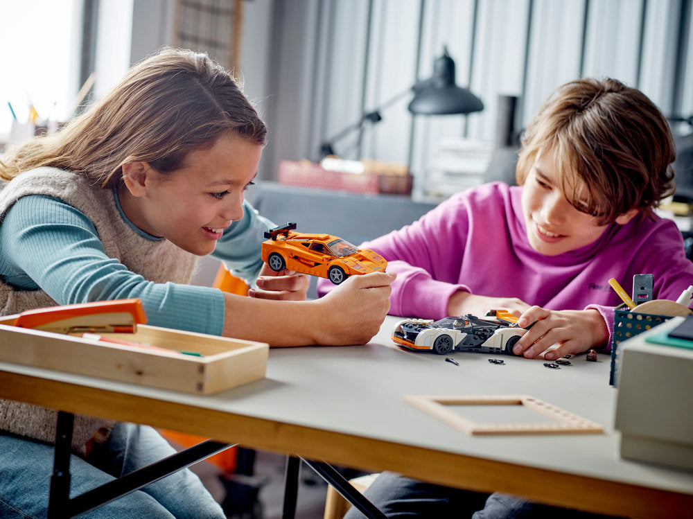 Lego® Speed Champions Mclaren Solus Gt And Mclaren F1 Lm 76918 Building Toy Set (581 Pieces)