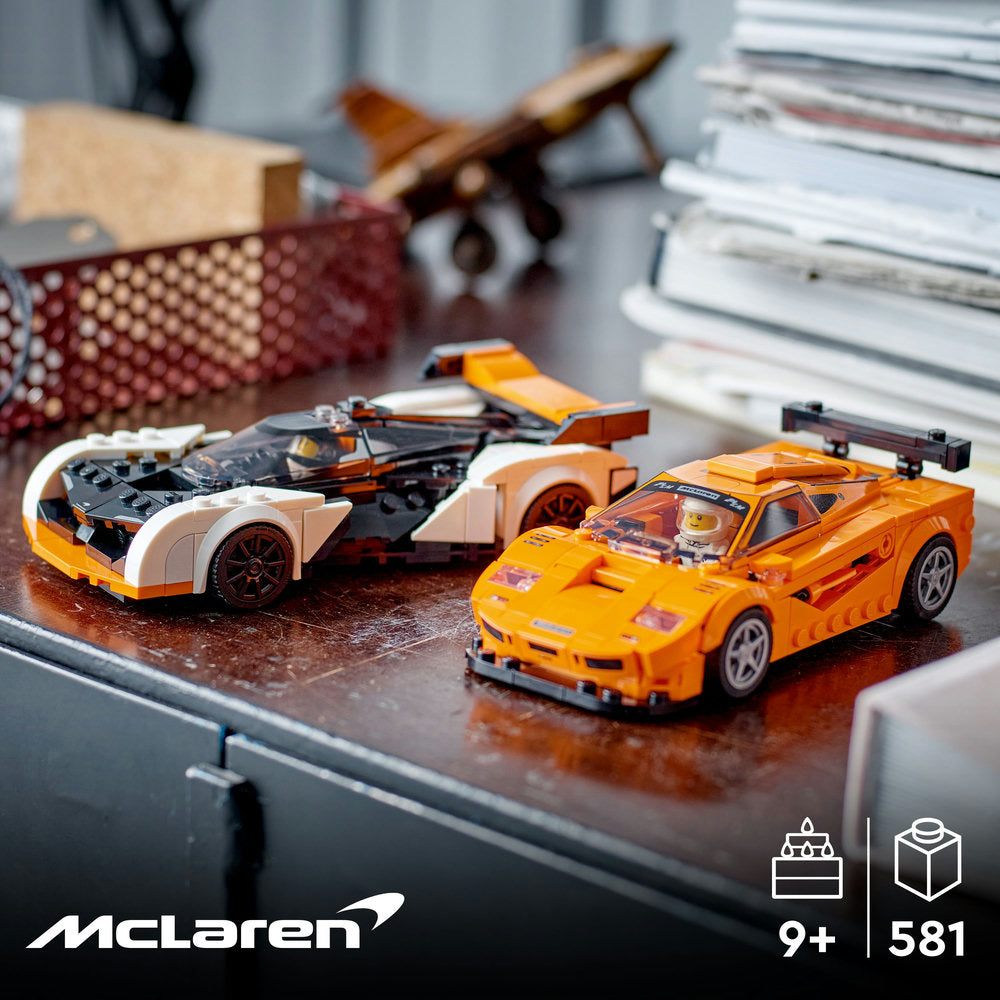 Lego® Speed Champions Mclaren Solus Gt And Mclaren F1 Lm 76918 Building Toy Set (581 Pieces)