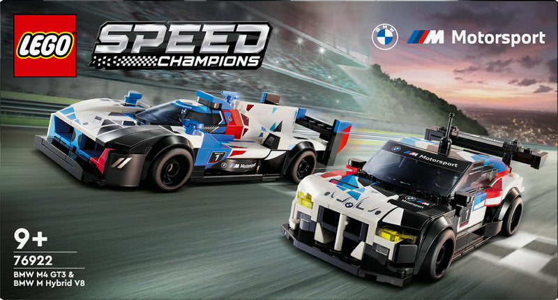 Lego® Speed Champions Bmw M4 Gt3 & Bmw M Hybrid V8 Race Cars 76922