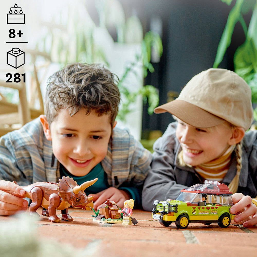 Lego Jurassic Park 76959 Triceratops Research Jurassic World Set With Car Toy