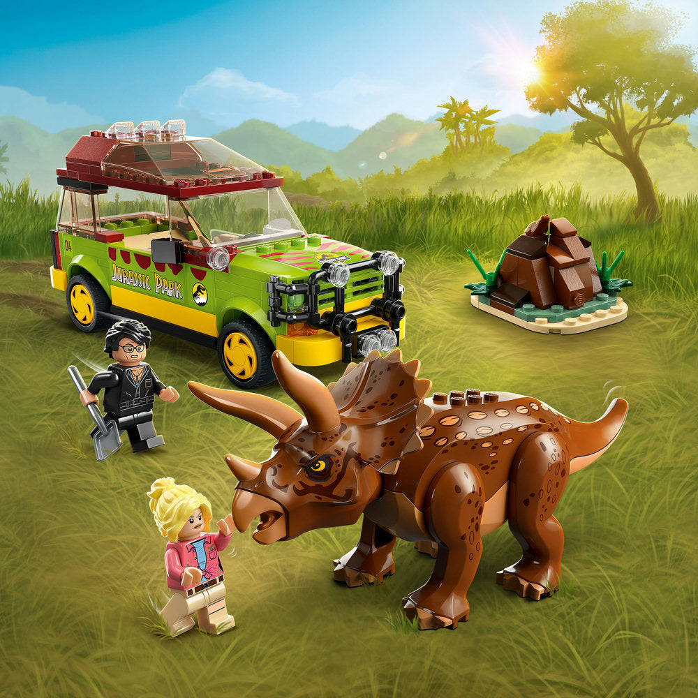 Lego Jurassic Park 76959 Triceratops Research Jurassic World Set With Car Toy