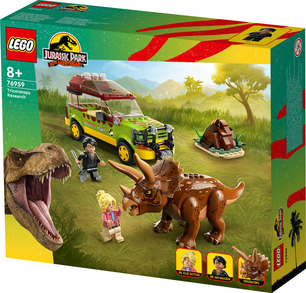 Lego Jurassic Park 76959 Triceratops Research Jurassic World Set With Car Toy