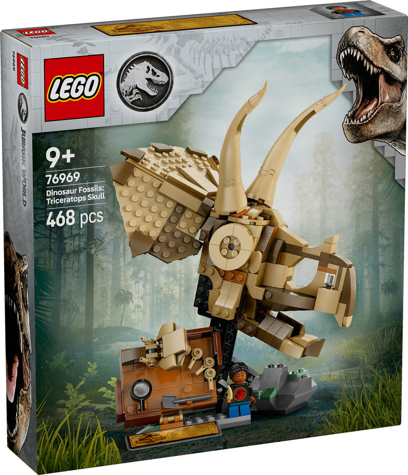 Lego® Jurassic World Dinosaur Fossils: Triceratops Skull Model Set 76969