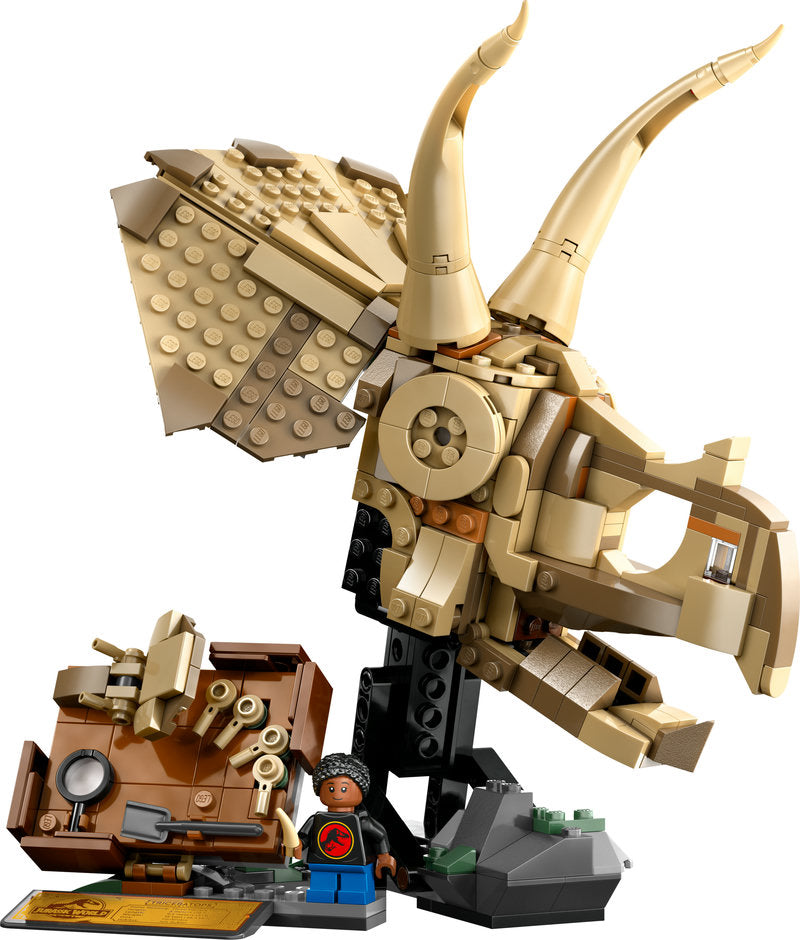 Lego® Jurassic World Dinosaur Fossils: Triceratops Skull Model Set 76969