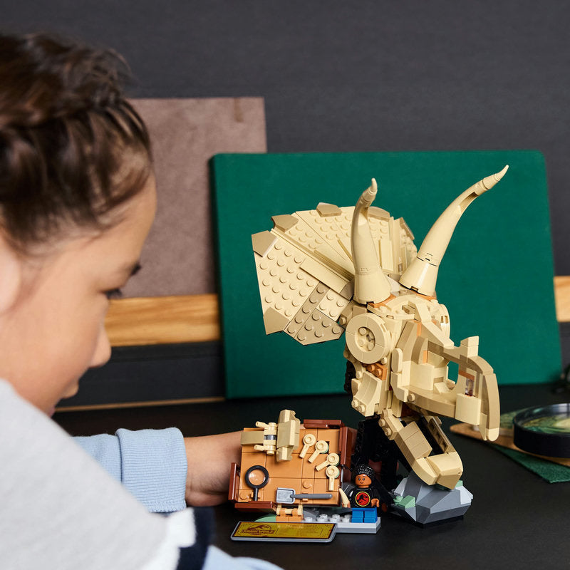Lego® Jurassic World Dinosaur Fossils: Triceratops Skull Model Set 76969