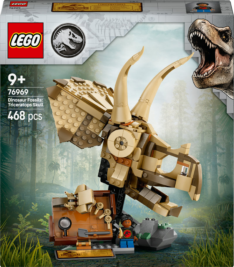 Lego® Jurassic World Dinosaur Fossils: Triceratops Skull Model Set 76969
