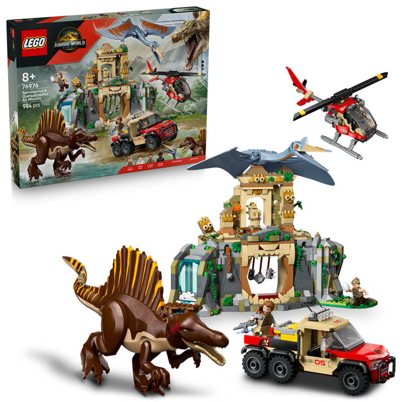 Lego Jurassic World Spinosaurus & Quetzalcoatlus Air Mission 76976