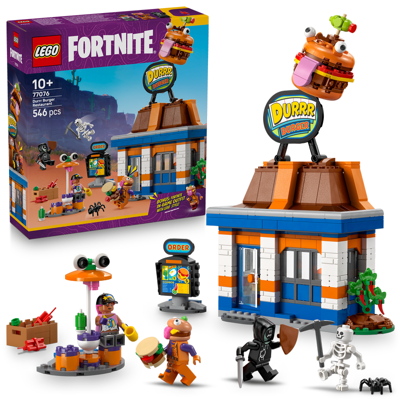 Lego® Fortnite® Durrr Burger Restaurant Video Game Toy 77076