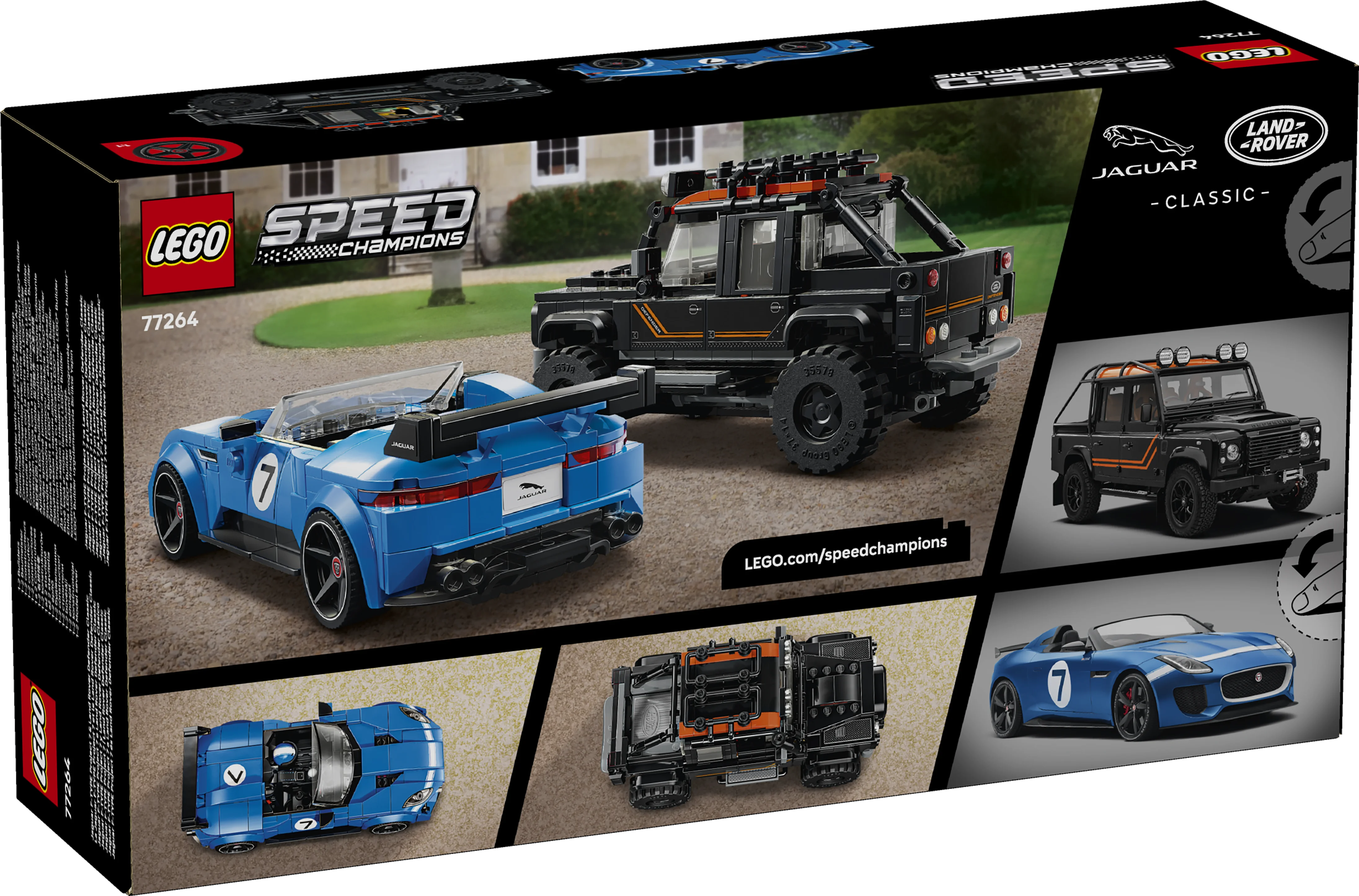 Lego® Speed Champions Jaguar Project 7 & Land Rover Defender 77264