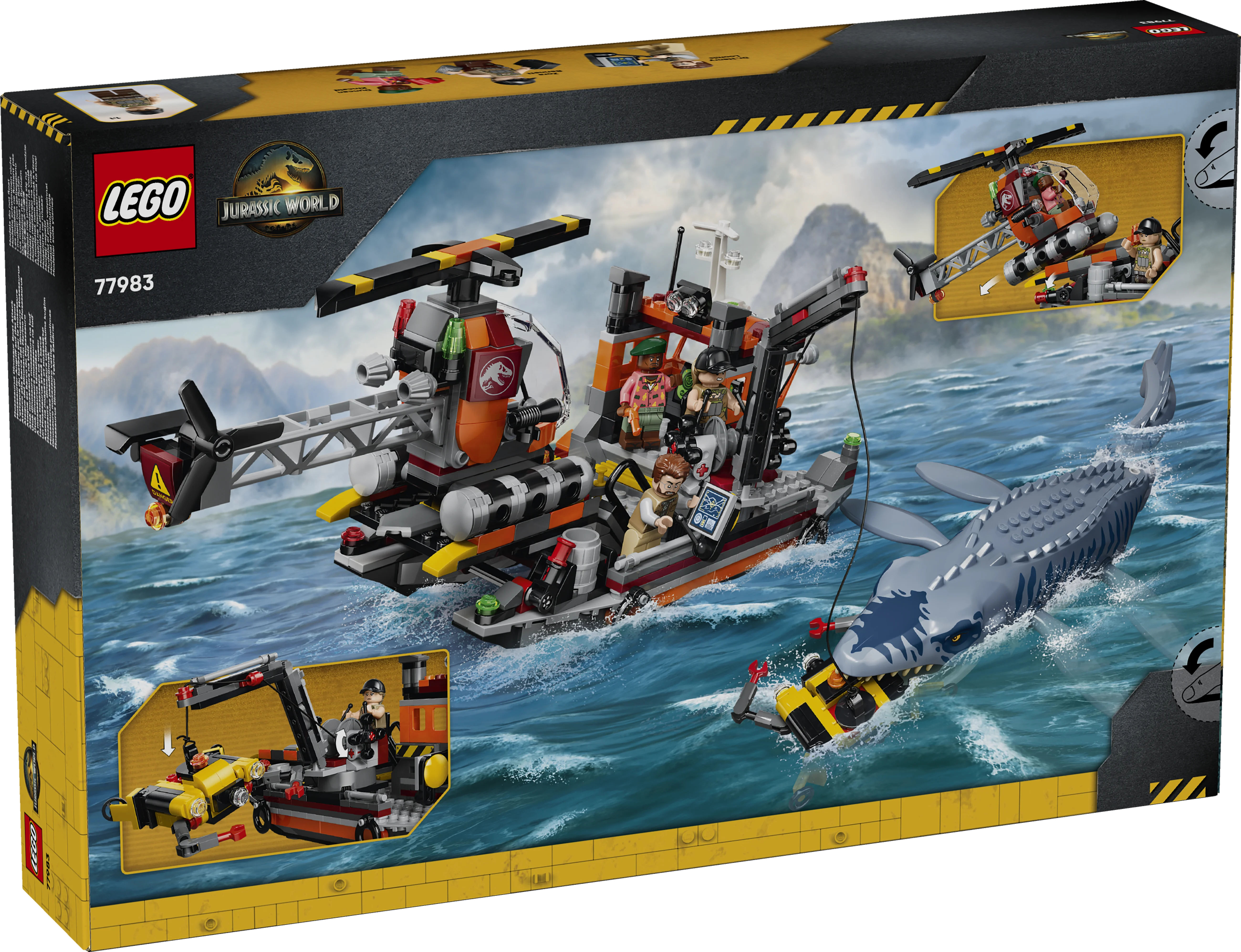 Lego® Jurassic World Mosasaurus Dinosaur Boat Attack Toy 77983