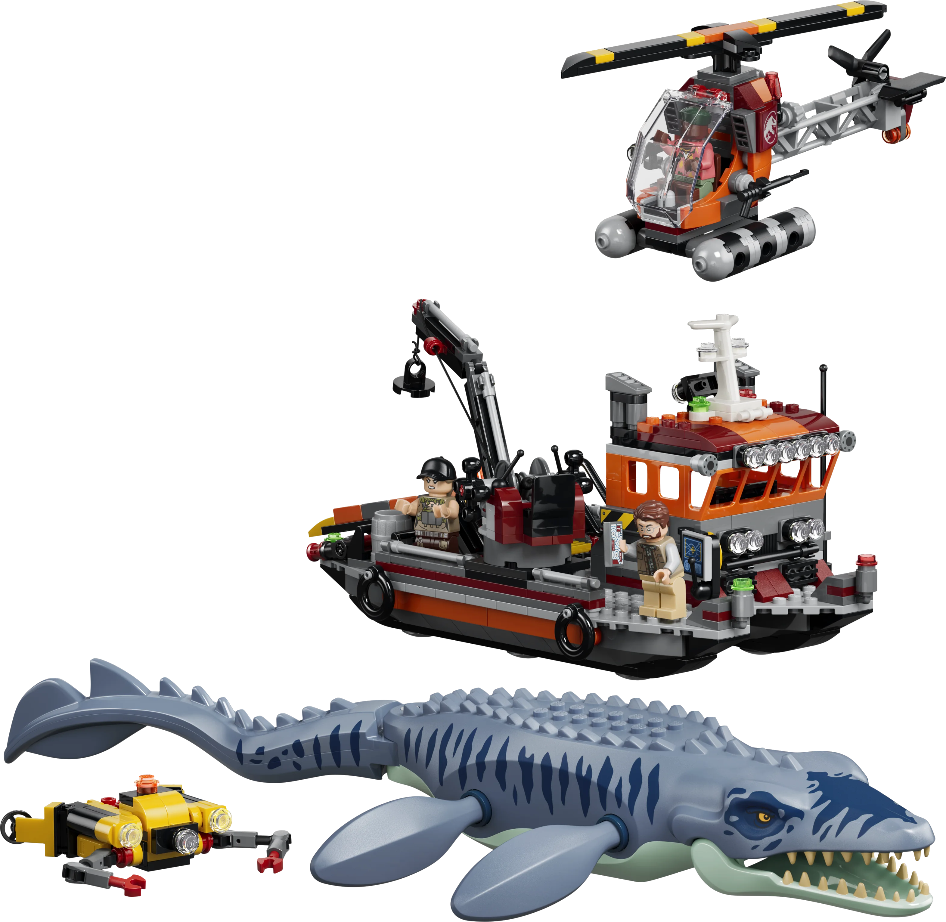 Lego® Jurassic World Mosasaurus Dinosaur Boat Attack Toy 77983