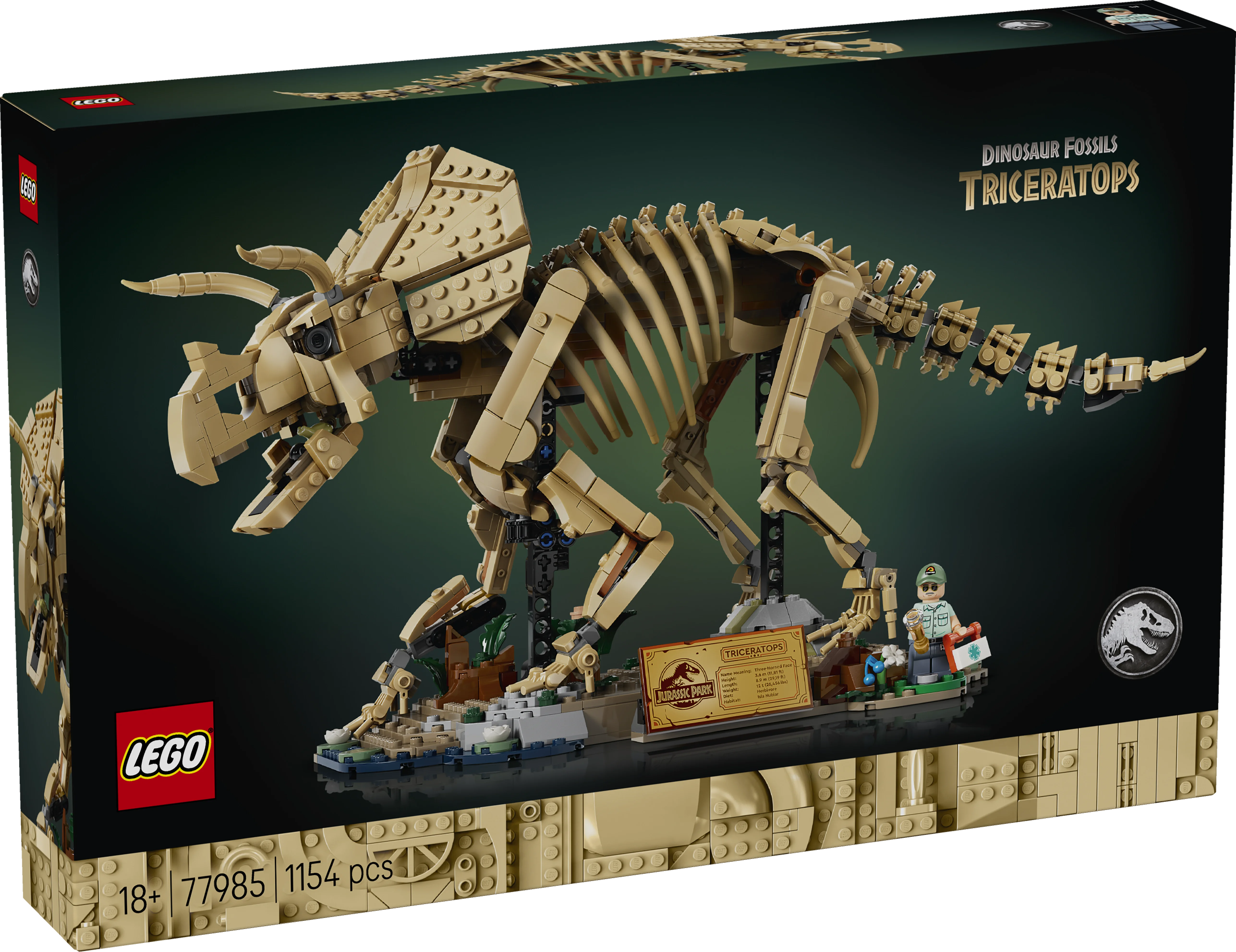 Lego Jurassic World Dinosaur Fossils: Triceratops 77985
