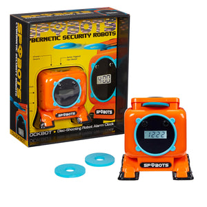 Spybots Clockbot Disc-Shooting Robot Alarm Clock
