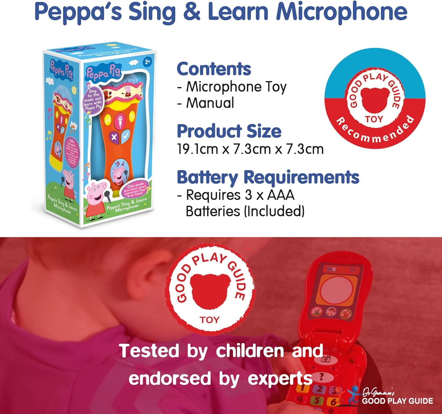 Peppa Pig Singalong And Learn Microphone Electronic Toy