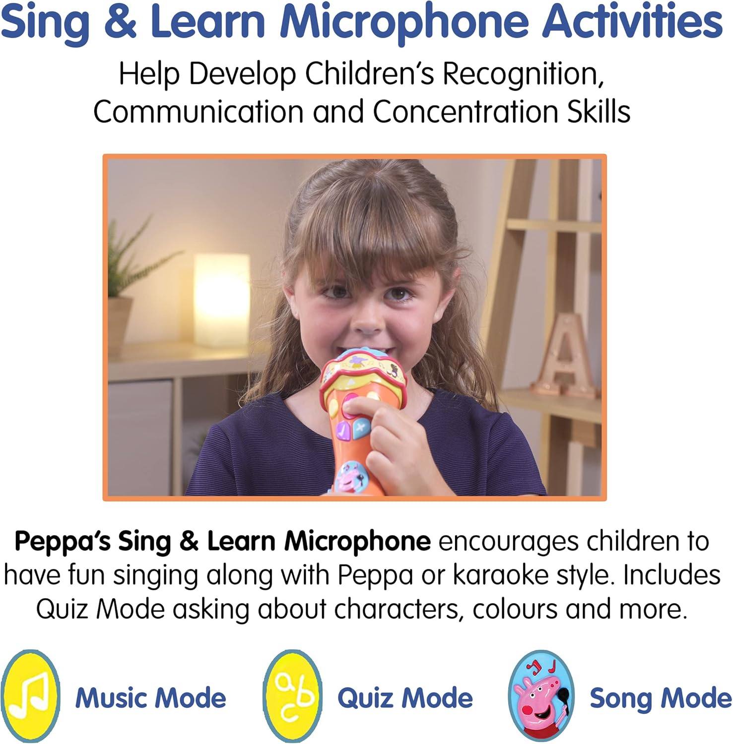 Peppa Pig Singalong And Learn Microphone Electronic Toy