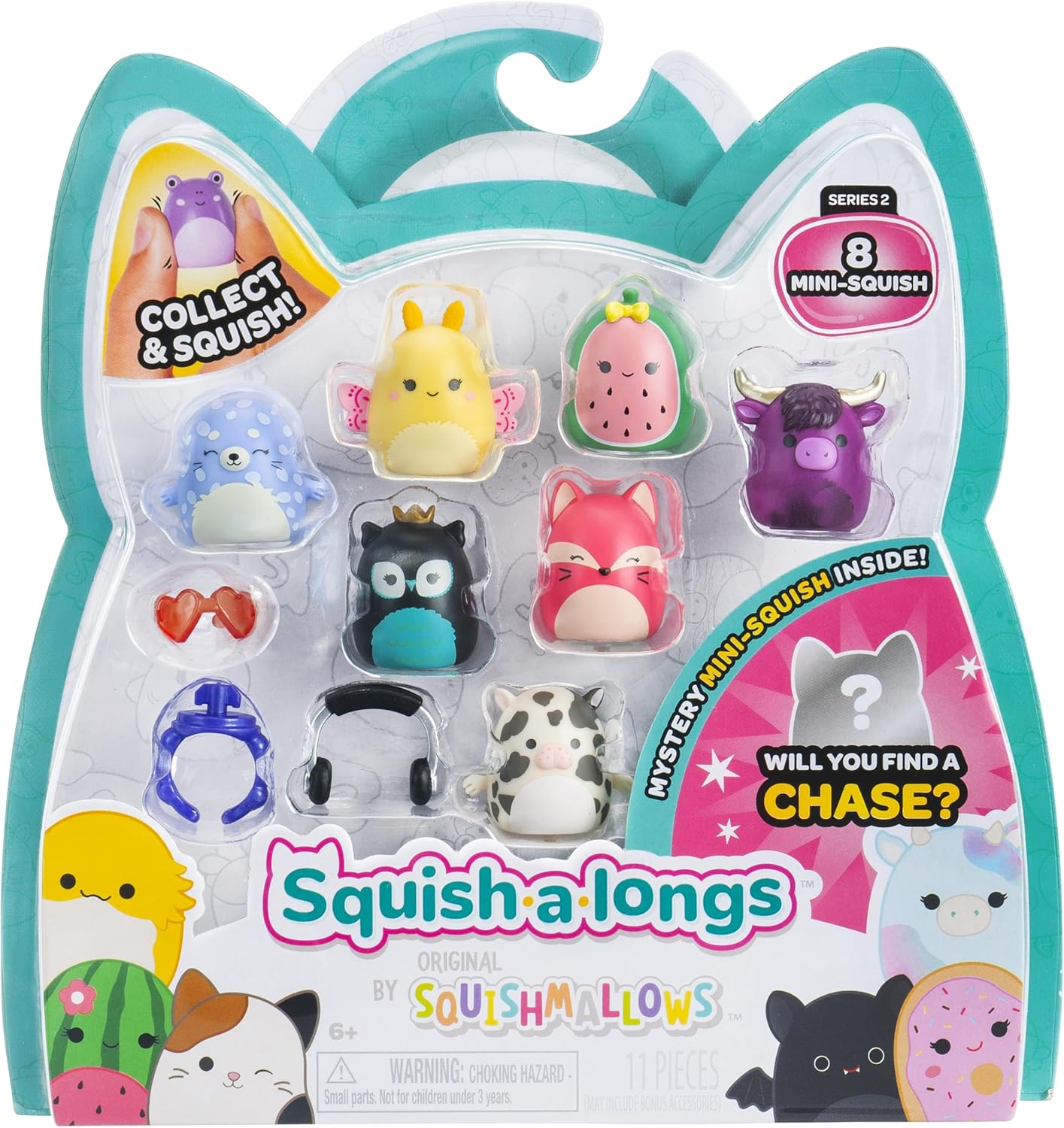 Squishmallows Squish-A-Longs 8 Pack (Style 4- Wave 2)