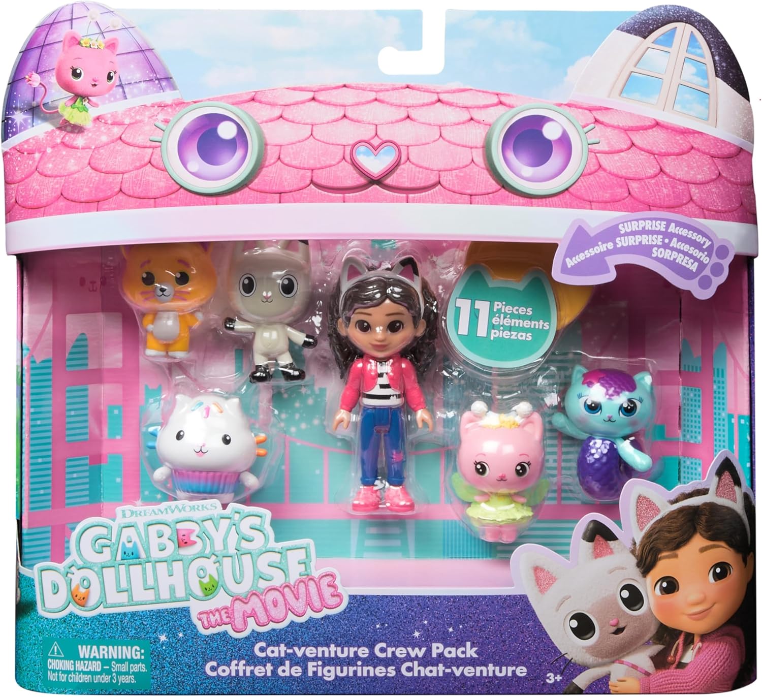 Gabby's Dollhouse: The Movie Cat-Venture Crew Figure Pack