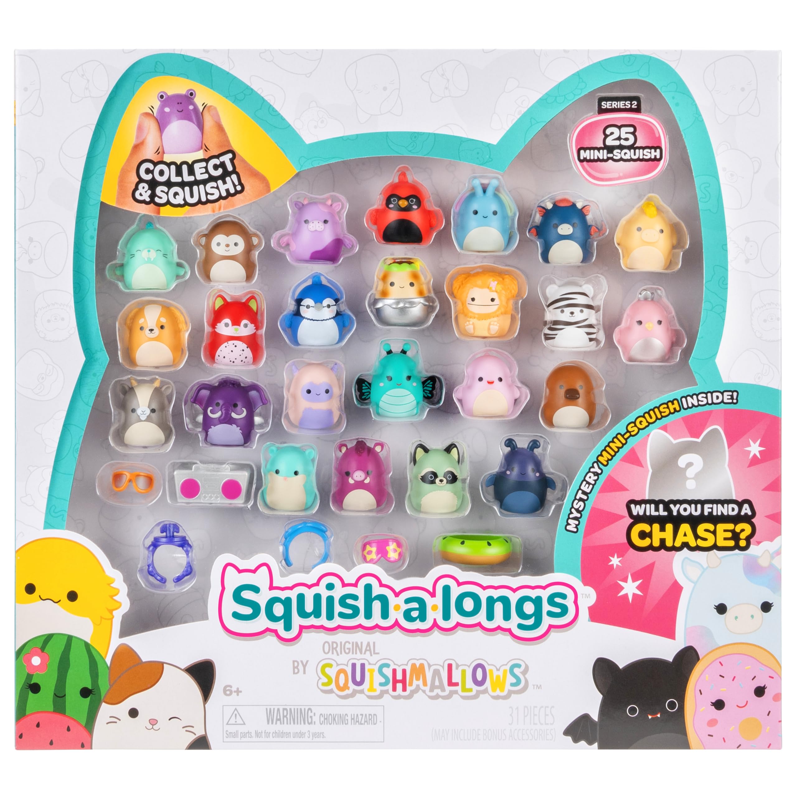 Squish-A-Longs Pack Of 25 Characters