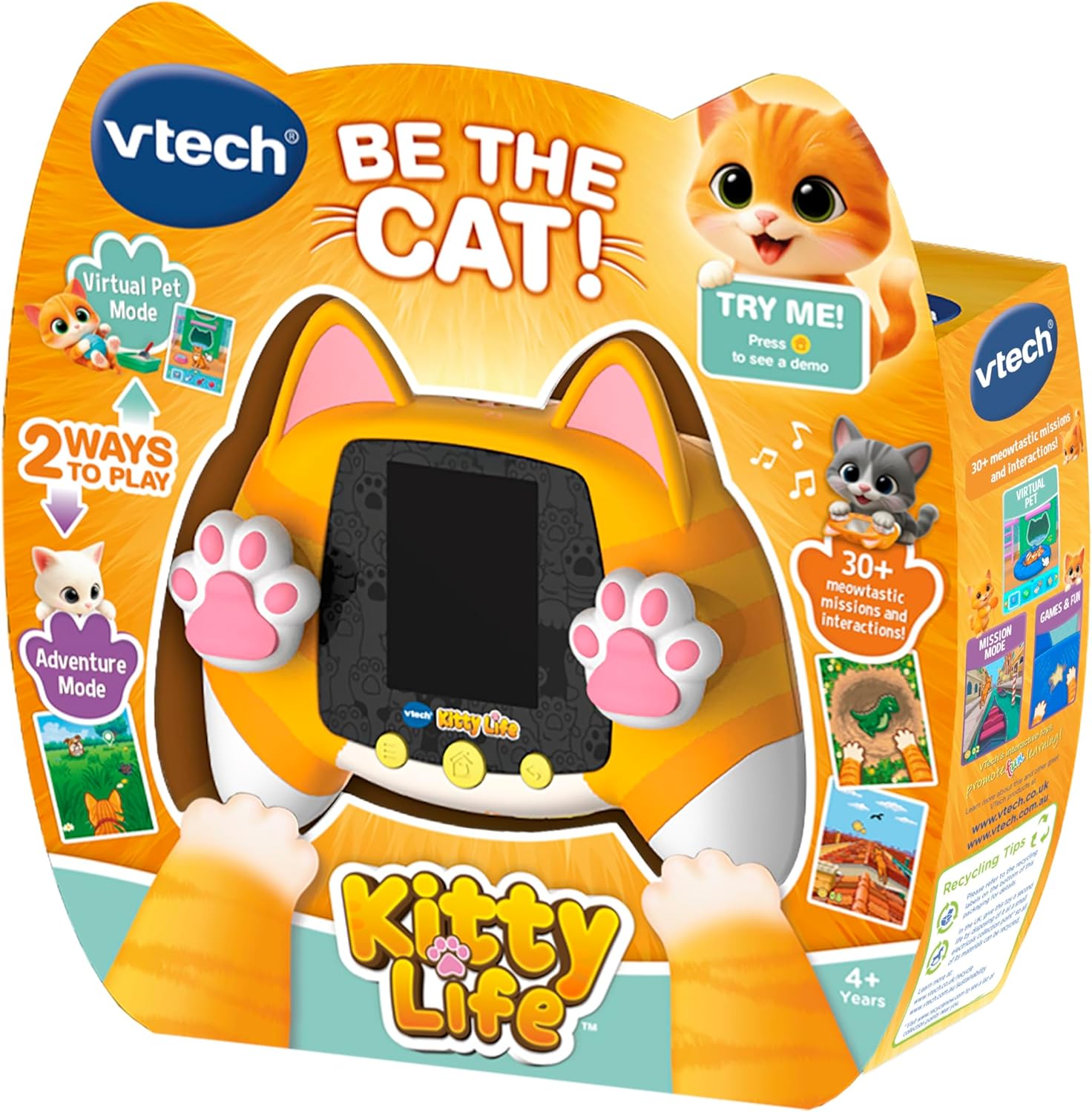 Vtech Kitty Life: Secret Life Of Kitty Handheld Interactive Games Console