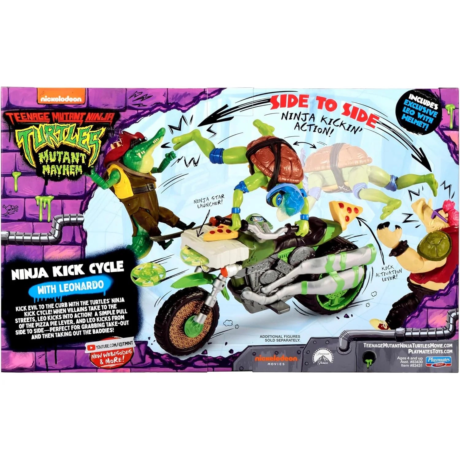 Tmnt -  Mutant Mayhem Ninja Kick Cycle