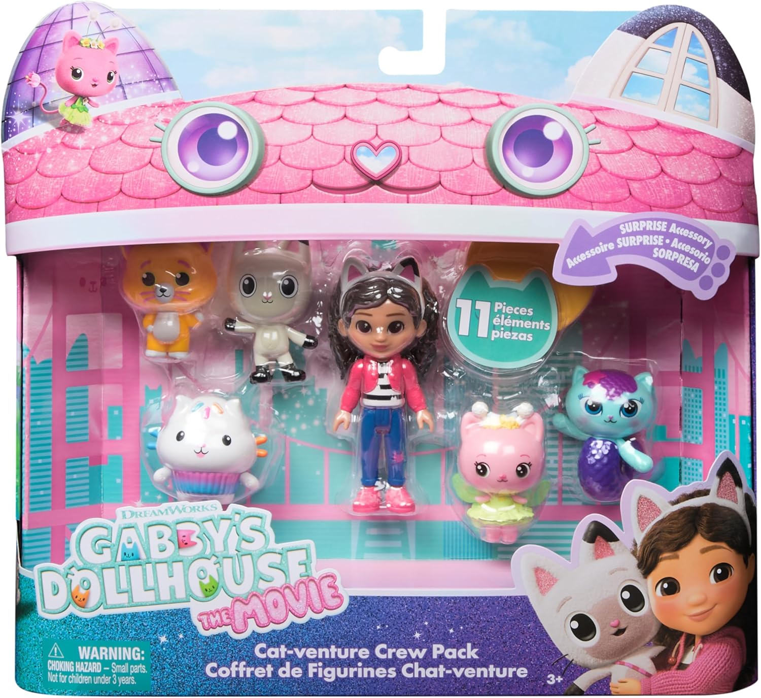 Gabby's Dollhouse: The Movie Cat-Venture Crew Figure Pack