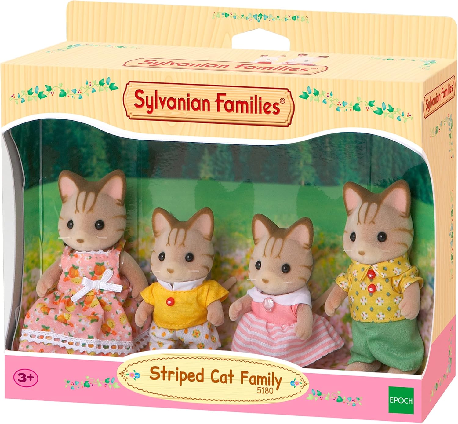 Sylvanian Families Striped Cat Family