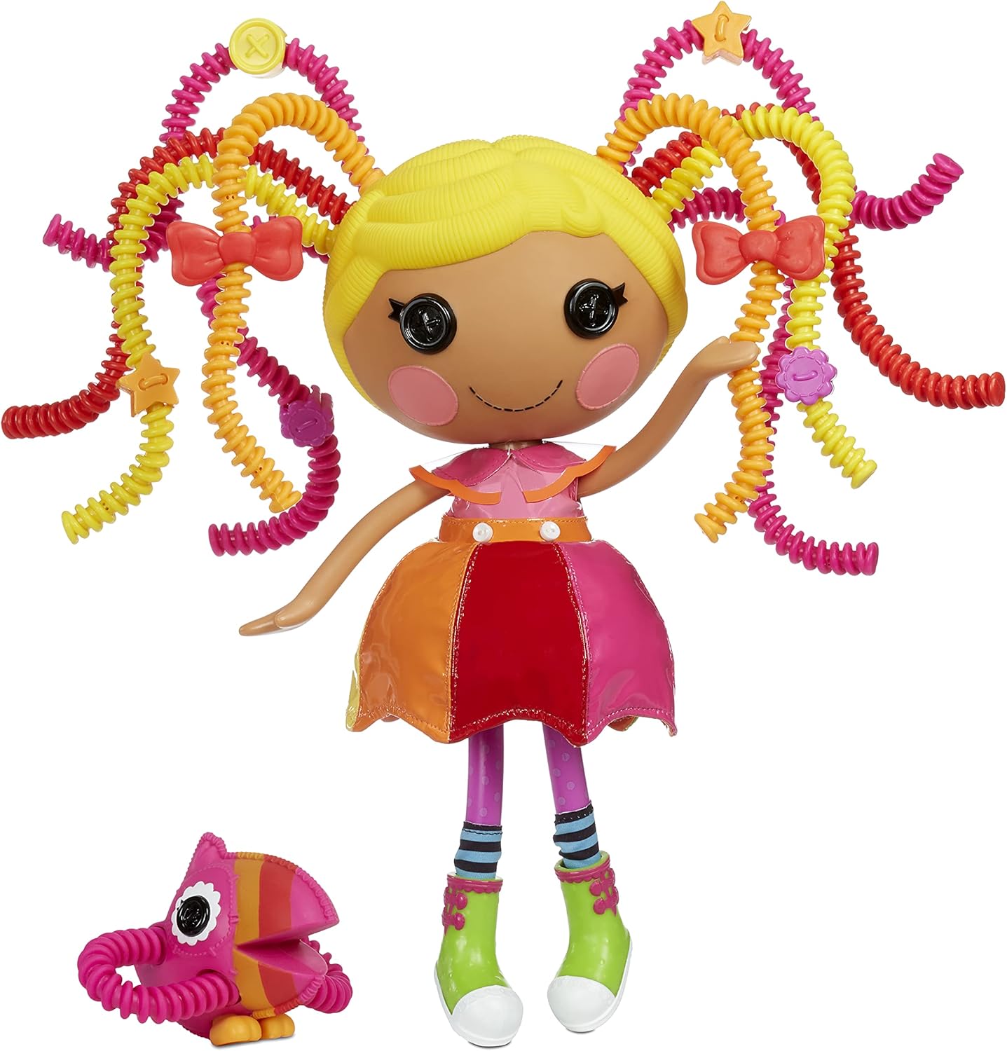 Lalaloopsy Silly Hair April Sunsplash Doll With Pet "Toucan" 33 Cm Rainbow Hair Styling Doll