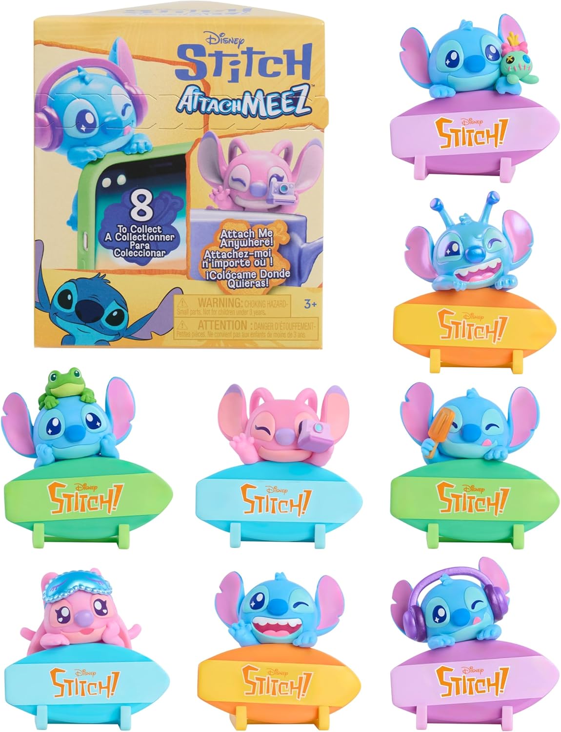 Disney Stitch Attachmeez Collectible Mini Figure Blind Box