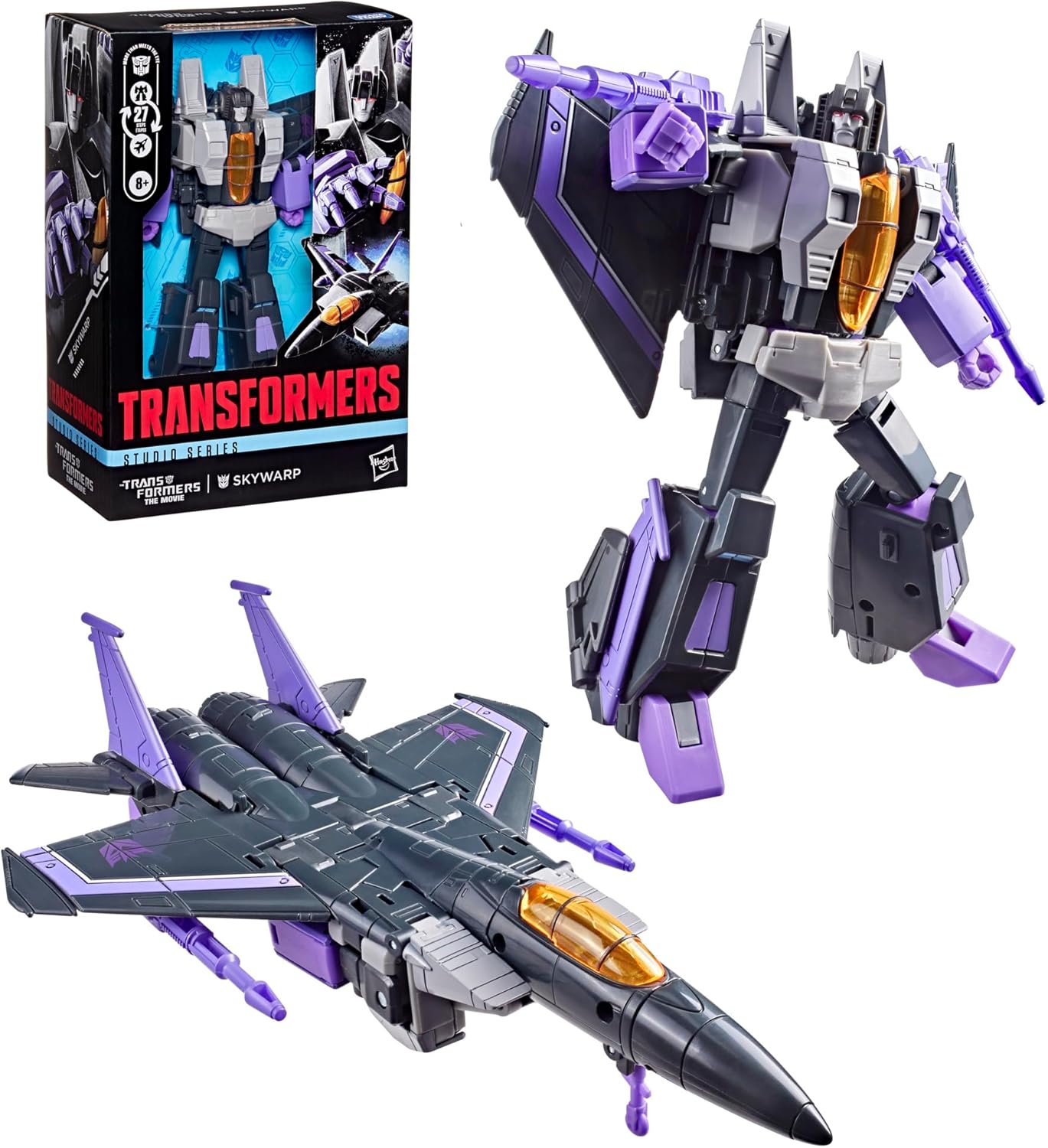 Transformers Studio Series Transformers: The Movie Skywarp Voyager Class 16.5-Cm Converting Action Figure